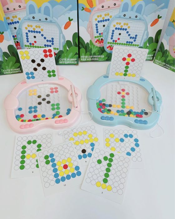 Планшет магнитная мозаика dots с карточками