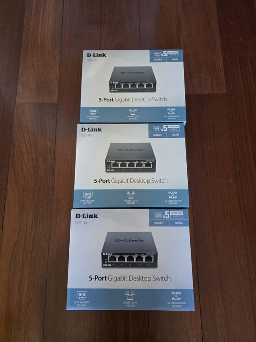 Switch rede 10/100/1000 mb 5 portos dlink dgs-105