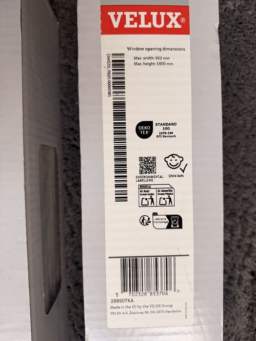 2x Moskitiera VELUX 922x1600 – nowe, oryginalnie zapakowane