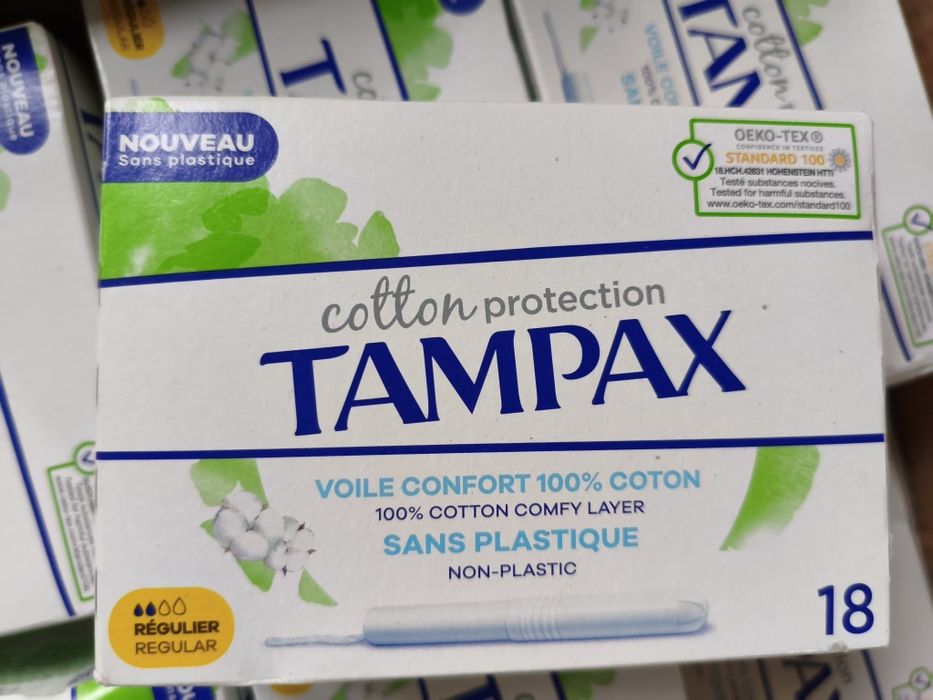 Tampony tampax Cotton 6 paczek po 18szt