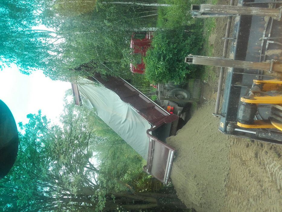 Usługi koparkoładowarką, koparka obrotową, minikoparką, przyłącza wod-