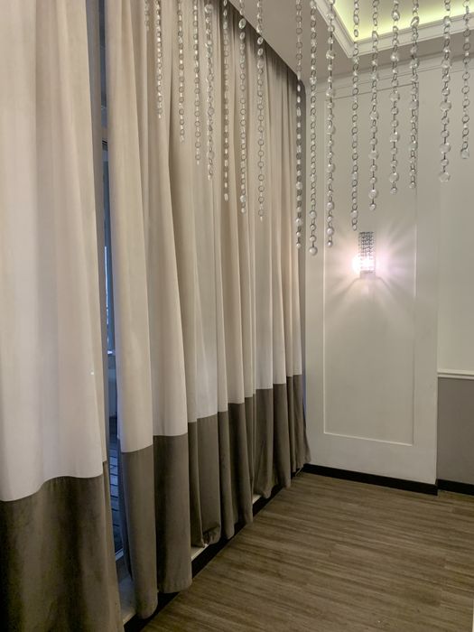 Стирка, чистка штор на весу, без снятия. Химчистка штор