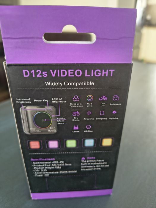 Lampa LED RGB nowa