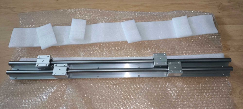 Prowadnica szyna liniowa SBR12 1000mm z blokami ślizgowymi - 2 SZTUKI