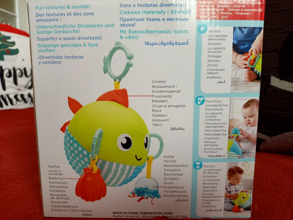 Sensoryczna duża rybka Fisher Price, jak Nowa!