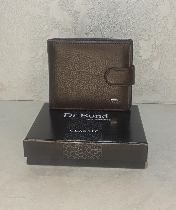 Гаманець чоловічий шкіряний  Dr. Bond кошелек мужской кожаный