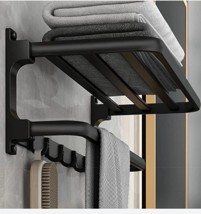 Wieszak na reczniki bez wiercenia, samoprzylepny, do łazienki