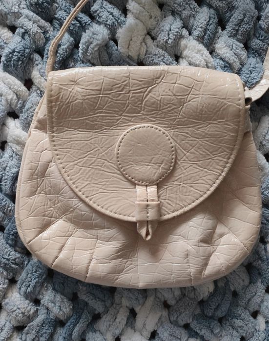 Torebka mała kremowa