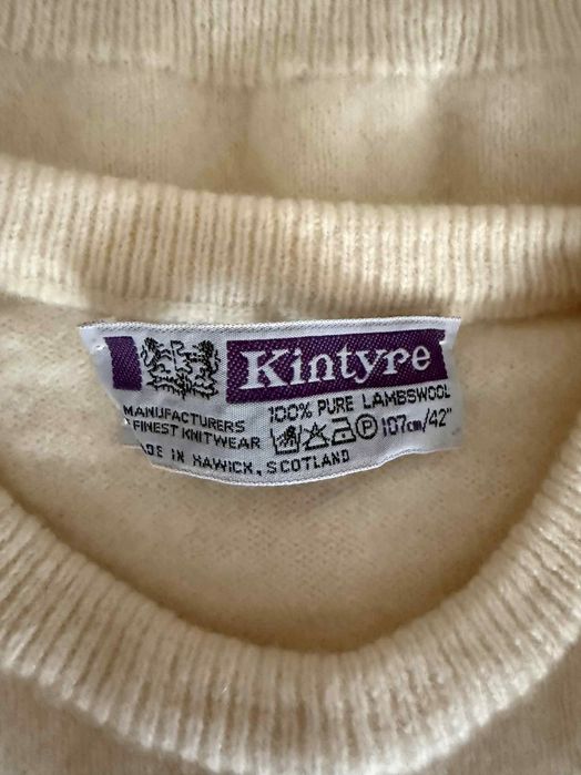 Damski Sweter Kintyre W Romby 100% Wełna Jagnięca