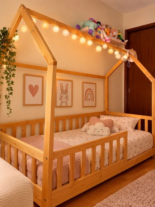 Cama Montessori infantil casinha