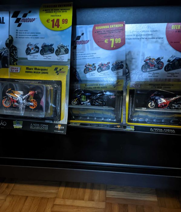 Motos do Mundial Moto GP 1/18 Primeiras 3 Novas