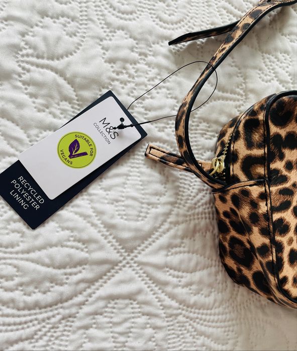 M&S Marks & Spencer torebka na ramię panterka leopard animal classic