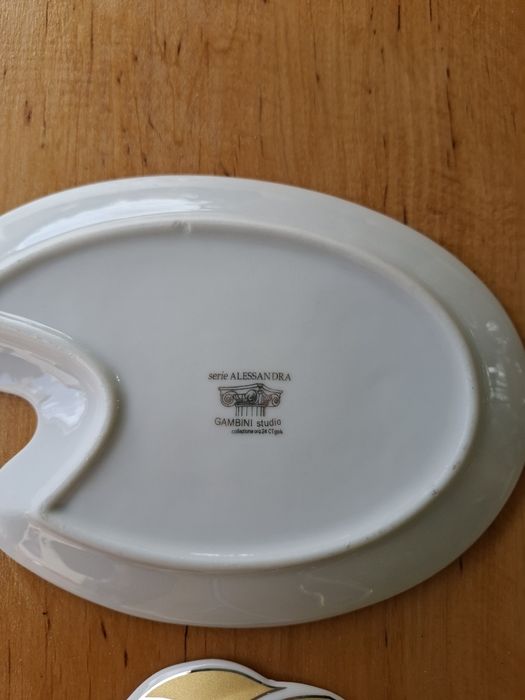 Włoski serwis porcelanowy Gambini Studio - serie Alessandra | 24 CT Gold