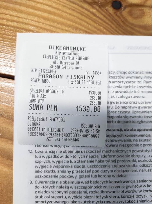 Rower młodzieżowy TABOU TOPSHE 20 LITE