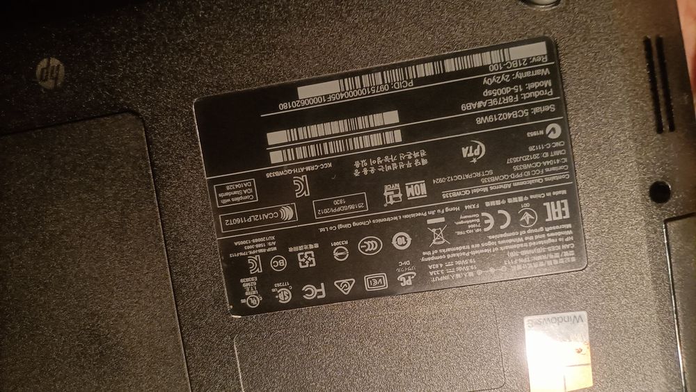 Computador portátil HP