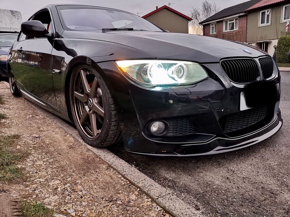 LIP SPOILER FRONTAL FRENTE ABA PALA LÁBIO AVENTAL BMW SÉRIE 3 E92 E93 LCI PACK M PERFORMANCE AC SHENITZER NOVO
