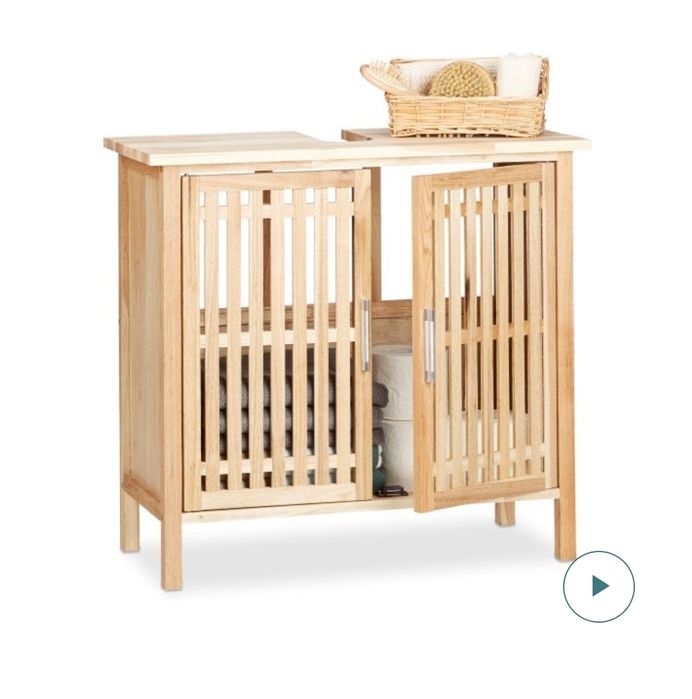 Szafka pod umywalkę stojąca relaxdays szafka łazienkowa