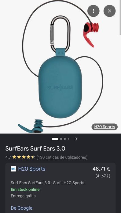 Tampões ouvidos surf - Surf Ears