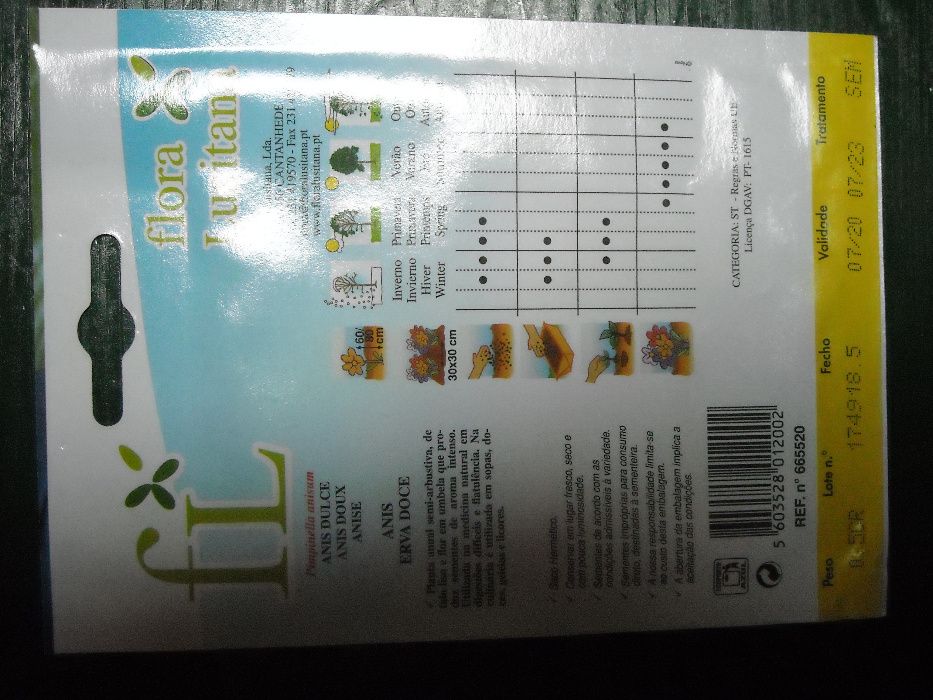 Sementes erva doce / anis