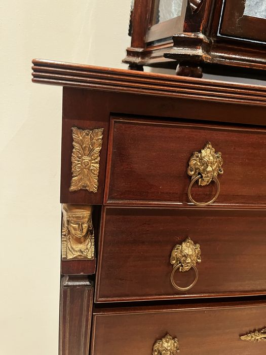 Camiseiro + Vitrine Antiga em Madeira Maciça