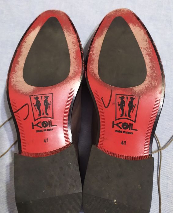 Туфли кожаные Koil туфлі шкіряні броги