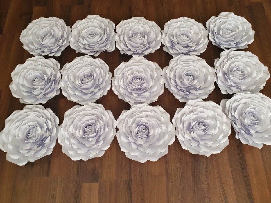 Róża z papieru 3D 45-48 cm