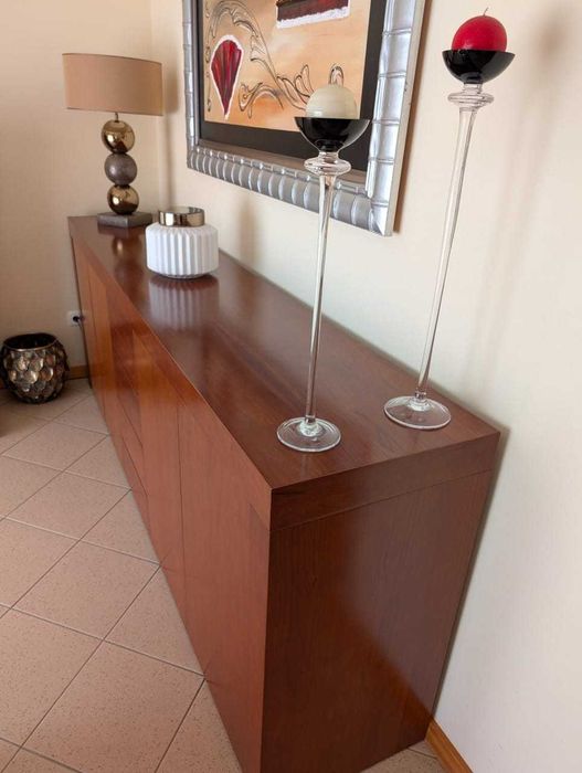 Cherry Wood Sideboard/Buffet + Mirror64741075813251121