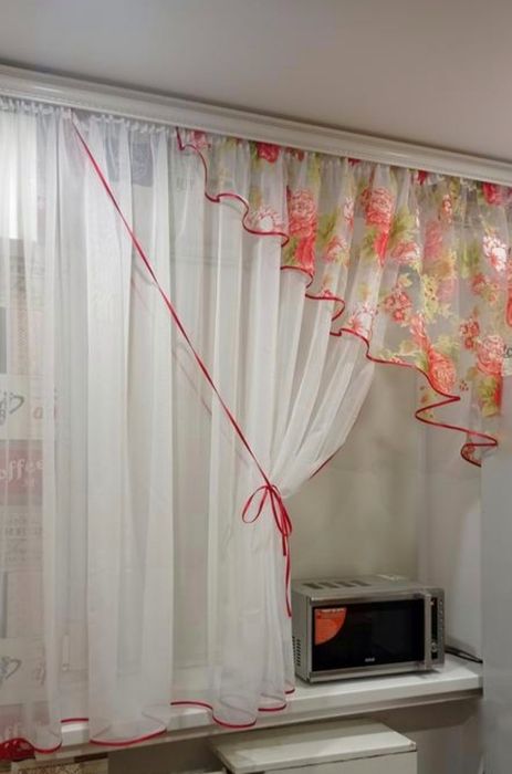 Тюль на кухню (різні кольори))