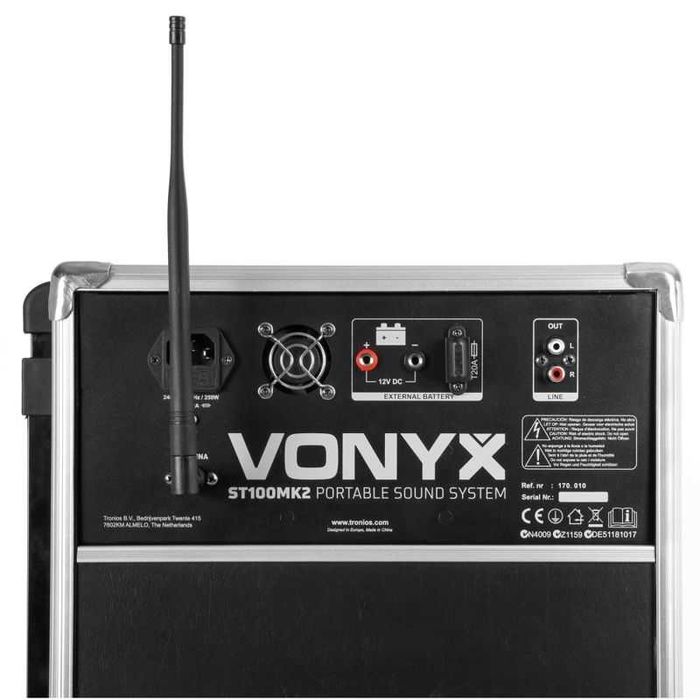 Mobilna kolumna aktywna Vonyx ST100MK2 CD/USB/Bluetooth+mikrofony