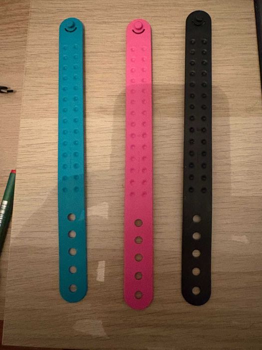 LEGO Pulseiras Infantis Decorativas – Conjunto de 3 (Coloridas)