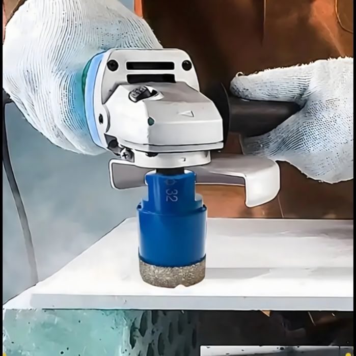 Zestaw otwornic diamentowych 6–68 mm w walizce do gresu, płytek kamien