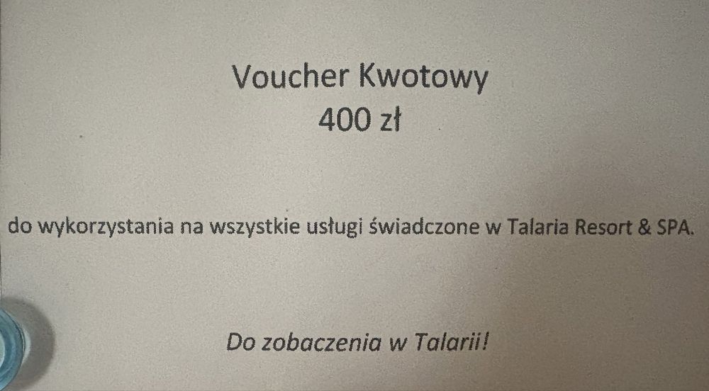 Voucher do Talaria Resort&Spa