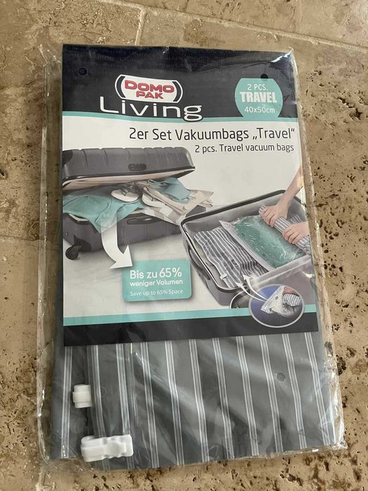 Zestaw 2 etui prozniowych DOMOPAK Living Travel Medium