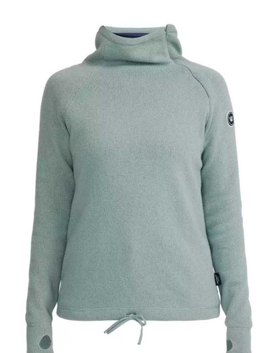 Holebrook Martina Sweter Wiatroszczelny Wełniany Szałwia Mięta Damski