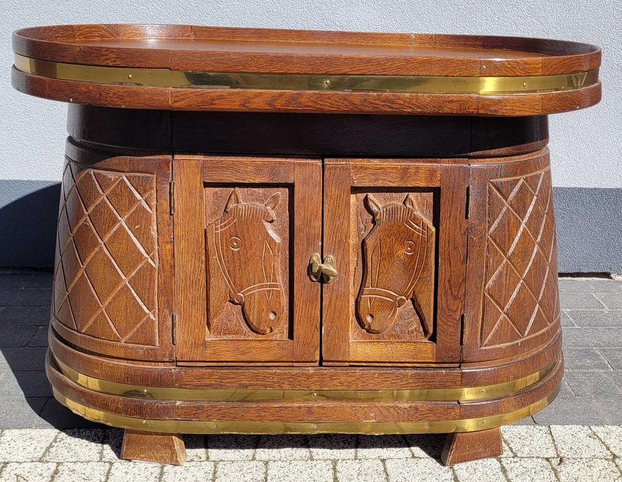 Dębowy barek - podwójna beczka