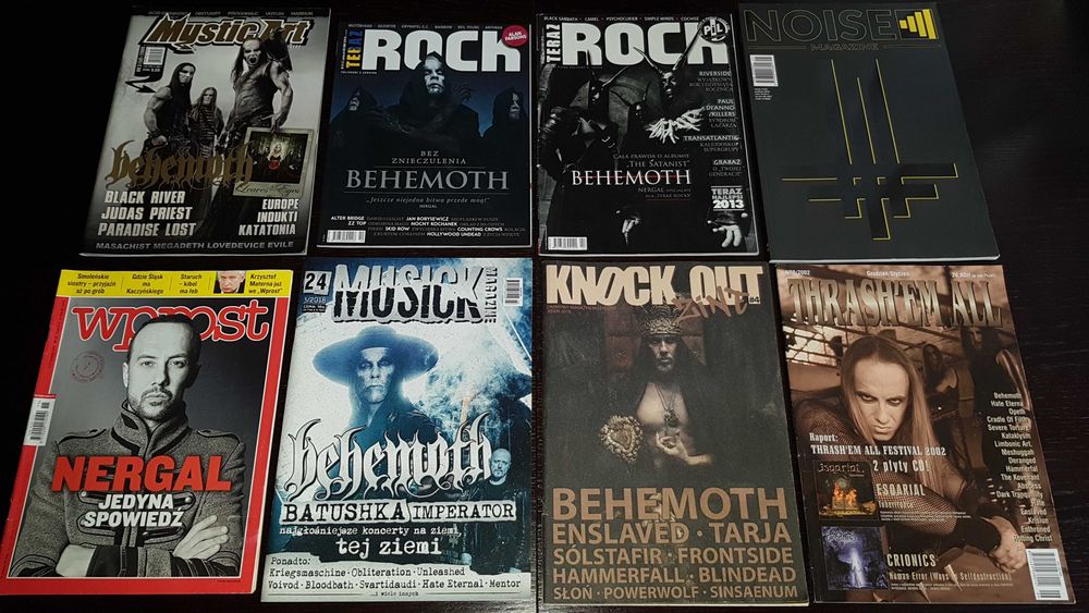 Nergal Behemoth Czasopisma, Gazety, Prasa