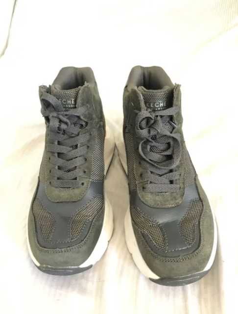 Botas de Mulher SKECHERS verde musgo /dourado(36) Memory Foam