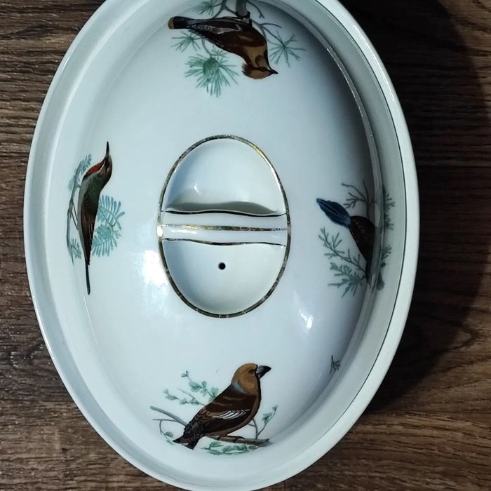 Огнеупорная фарфоровая кастрюля - террин Louis Lourioux France Le Faun