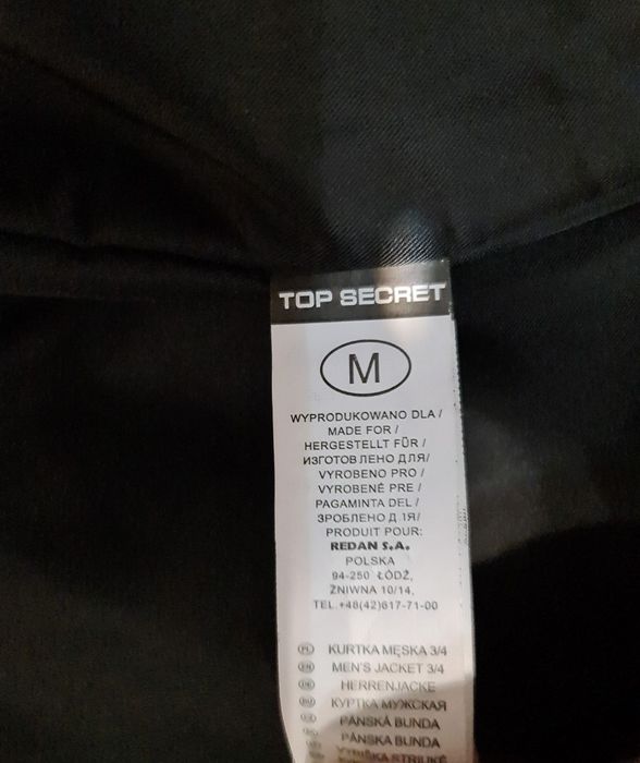 Kurtka, płaszcz męski top Secret.