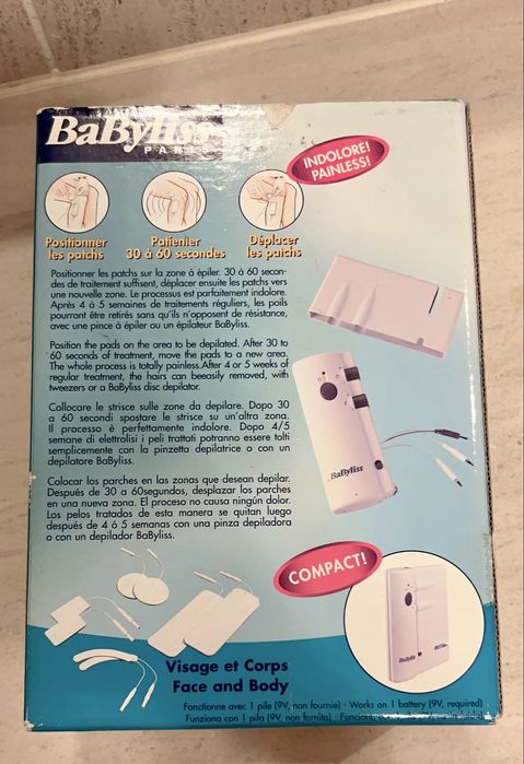Maquina depilação eletrica Babyliss