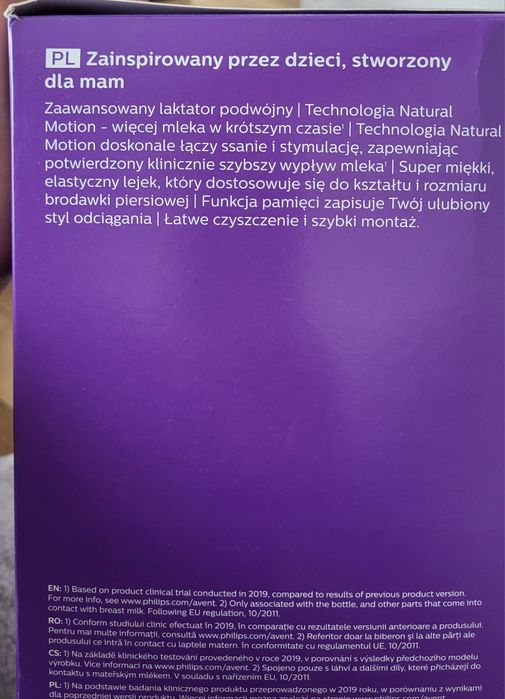 Laktator podwójny Philips Avent SCF397 na gwarancji