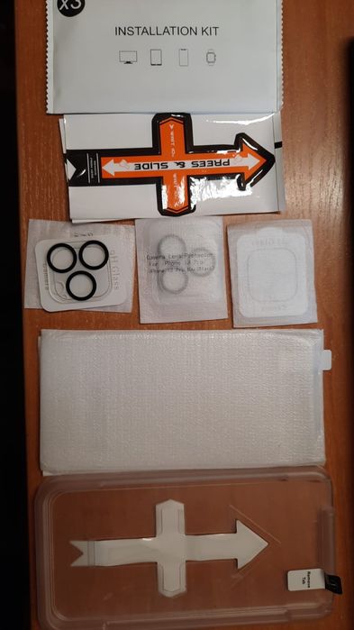 Szkło hartowane x 3 + 3 na aparat do IPhone 13 Pro Max