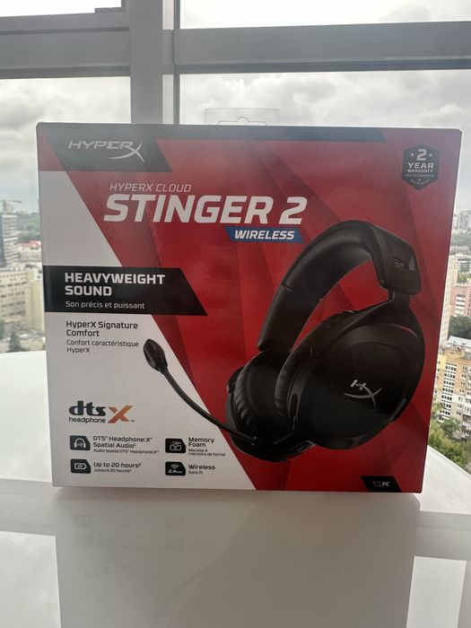 HyperX Cloud Stinger 2 Wireless (676A2AA) - нові, невикористані, з гарантією