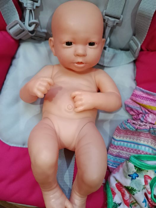 Śliczny bobas,jak żywy,dł.ok.38cm.