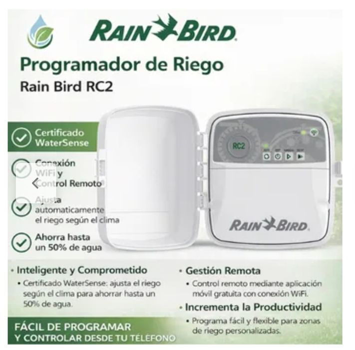 Programador Rain bird WiFi para 6 setores