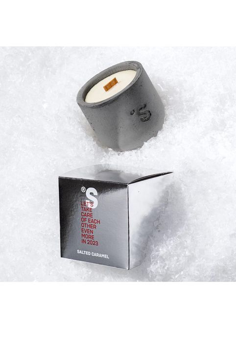 ароматична свічка Soy Candle Salted Caramel SISTER’S AROMA metallic