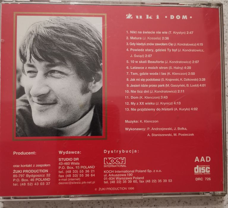 Płyta CD Żuki Dom. Piosenki Krzysztofa Klenczona