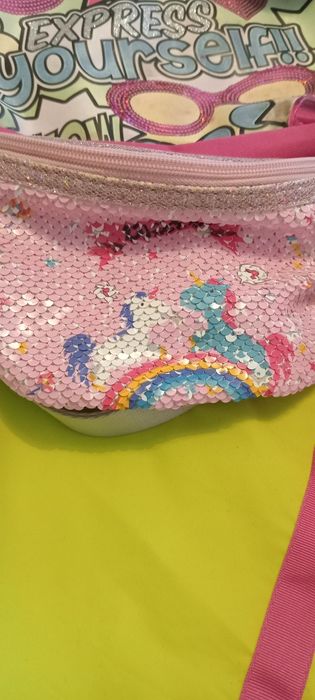 Бананка с единорогом  рюкзак сумка брелки