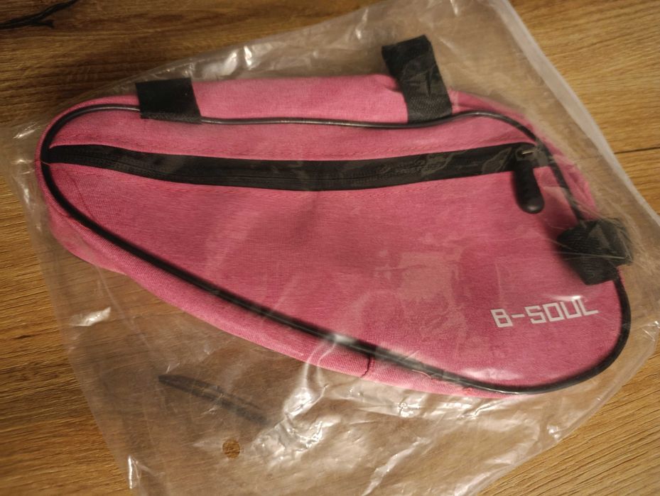 Torba rowerowa różowa