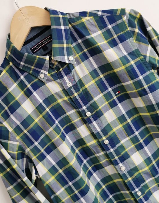 Tommy Hilfiger koszula męska slim fit logowana bawełniana S